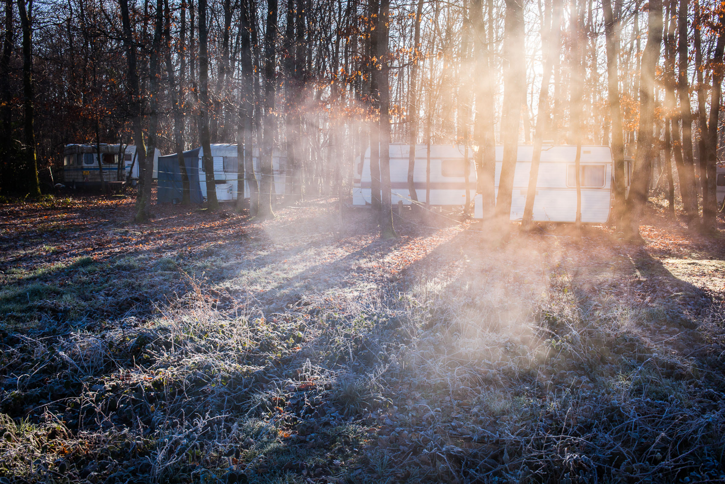 Villebeon, le 31 Janvier 2014. Un froid matin d'hiver au village.

Villebeon, 31st January 2014. Cold early morning in the village.