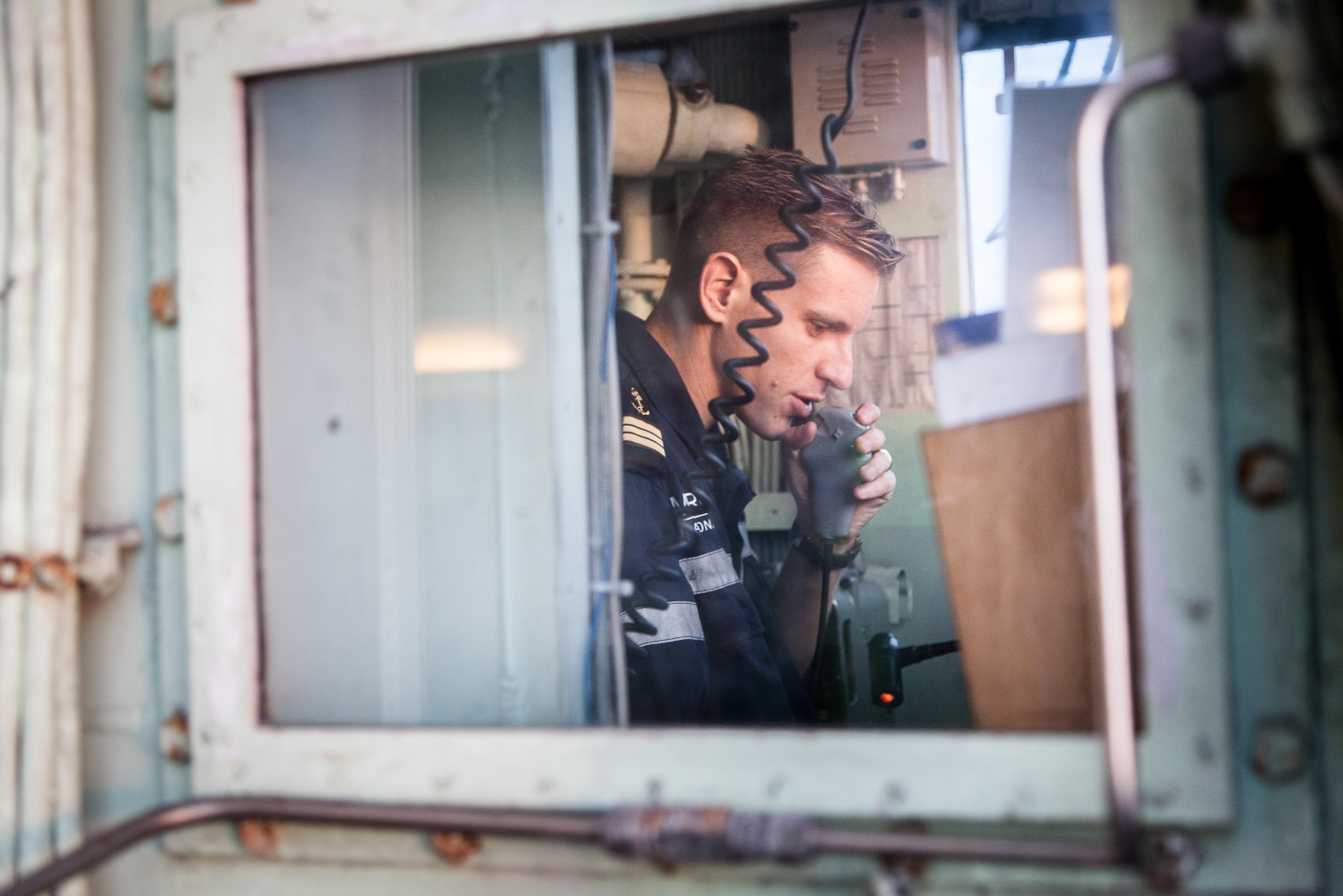 Mer méditerrannée, 03.12.2015. Axel, commissaire de bord de la frégate anti-aérienne le "Jean Bart".