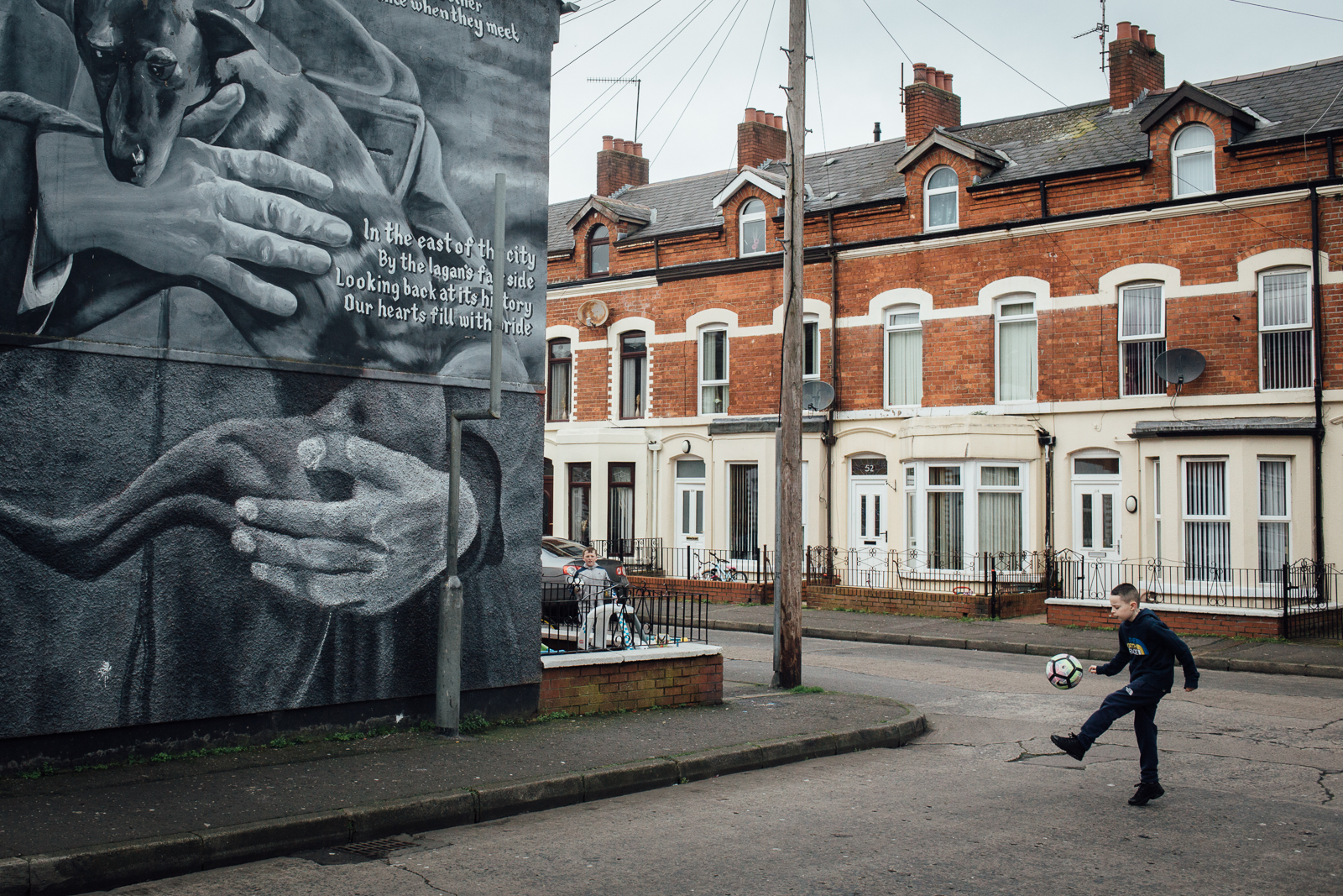 Belfast, le 2 Mars 2017. Enclave catholique de East Belfast, particulièrement visée pendant les "troubles".